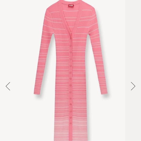 STAUD- Long Sleeve Sweater Dress, Size L - Picture 3 of 16